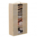 Kokkupandav kingakarp l&auml;bipaistva akna t&otilde;mblukuga Suure mahutavusega mitme sahtliga Eemaldatav riiete raamatute sorteerimise korraldaja aprikoosi