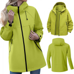 Naiste kapuutsiga v&auml;lispordi matkakost&uuml;&uuml;m tuulekindel jakk veekindel jakk L