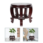 Vintage Dekor K&otilde;rge Puust Istmega Bonsai N&auml;ituse Alus Taimede Dekoratiivne Riiul Kontor pruun