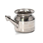 TreegoArt Roostevabast terasest tavaline Neti pott Pesu Neti kann Vee hoidmiseks ja serveerimiseks - 1 tk (350 ml) 350 Ml h&otilde;be