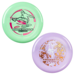 Frisbee Freestyle 160 g, jeu d'ext&eacute;rieur - Lot de 2, Pourpre + Vert puhas