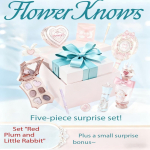 Limited Flower Knows Bonnie Garden Punane Ploom J&auml;nes Kosmeetika Kingikarp Red Plum and Little Rabbit white