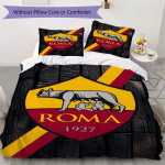 A.S. Roma Mustriga Voodipesu Tekikott Padjap&uuml;&uuml;r Kodu Kaunistus S&uuml;nnip&auml;evakingitus (1 * tekikott + 2 * padjap&uuml;&uuml;ri ilma s&uuml;damikuta)03 140x200cm