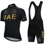 Uus 2026 DNA Jalgrattas&auml;rgi komplekt UAE Team Pro Rattas&auml;rgi ja l&uuml;hikeste p&uuml;kste komplekt Meestele Naistele Ropa Ciclismo Kiiresti kuivav Jalgrattas&auml;rgi riided M black