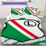 Legia Varssavi Muster Voodipesu Tekikott Tekikoti Kate Padjap&uuml;&uuml;r Kodukaunistus S&uuml;nnip&auml;evakingitus (1 * tekikott + 2 * padjap&uuml;&uuml;ri ilma s&uuml;damikuta)68 135x200cm