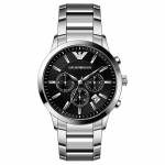 Emporio Armani AR2434 Meeste kvartsikellad Must sihverplaat 43MM + Karbiga