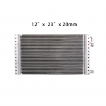Universaalne A/C alumiiniumist radiaatorikondensaator 12x23x20mm K&otilde;rge jahutusv&otilde;imega autole, street rodile, veoautole Konditsioneer