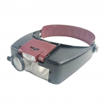 LED-valgusega peakattega luup 1,5x 3x8,5x10x peapaela luup Kerge reguleeritav rihm juveliiride lugemiseks punane