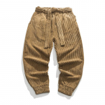 Corduroy Harem P&uuml;ksid Talvised Jaapani meeste vabaaja s&ouml;rkimisp&uuml;ksid Hip-hop t&auml;navap&uuml;ksid Meeste Suur suurus M-5XL M khaki