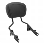 Mootorratta Sissy Bar Reisija Seljatoe Padi Harley Touring Street Glide Road Glide 2009-2024 &Uuml;lesp&uuml;stitatud must