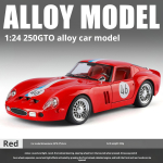 2026 Uus 1:24 Ferrari 250 GTO Valatud Sulamist Auto Mudel T&otilde;mba Tagasi & Valgus & Heli Laste M&auml;nguauto Poiste SUV Kollektsioon Kaunistus Kingitused punane