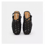K&auml;sitsi kootud muulad Lamedad sandaalid Naistele Suvised Vabaaja Rooma jalatsid Kitsad Slip-on Kattevarvastega Gladiator Sandaalid 36 must