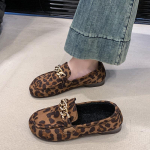 CRLAYDK Talvised Naiste Suede Kingad Leopardimustriga Karusnahaga Voodriga Vabaaja Penny Loaferid Retro Naiste Mokassiinid S&otilde;idu Slip On Paat Madalad 35