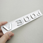 3D V250d V300d tagumise pakiruumi embleemi, t&auml;he ja logoga kleebis V-klassi W447 Vito l&auml;ikiva musta kroomauto stiilile white
