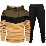 Uus Patchwork Channel Meeste kapuutsid Dressipluus + Dressip&uuml;ksid &Uuml;likond S&uuml;gis Talv Soe Spordir&otilde;ivaste Komplektid Meeste Hoodie Pullover S