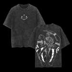 Anime Jujutsu Kaisen Ryomen Sukuna Harajuku Vintage Pesitud T-s&auml;rk Puuvillane Meeste Streetwear &Uuml;le suurusega Naiste L&uuml;hikeste varrukatega Unisex Y2k 2XL