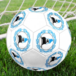 DSC Arminia Bielefeld Suurus 5 Jalgpall, Masin&otilde;mmeldud PVC, Vastupidav & K&otilde;rge p&otilde;rkega, Sobib k&otilde;ikidele vanustele, f&auml;nnitooted, m&auml;ngud & &otilde;ues kasutamiseks.