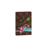 Louis Vuitton X Hollywoodi koost&ouml;&ouml; Passi hoidja Loomade grafitiga Kokkupandav l&otilde;uendist Passi hoidja Rahakott Naiste rahakott Pruun M80858 Basic Set (Bag+Dust Bag)