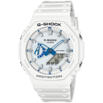 Casio K&auml;ekell G-Shock HIDDEN GLOW SERIES Keskkonnas&otilde;bralik Materjal GA-2100HDS-7AJF Meeste Valge white