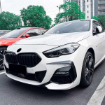 BMW 2. seeria F44 M Sport Eesmise kaitseraua splitter K&uuml;lgliistud (Paar, 22-24) No additional size gray