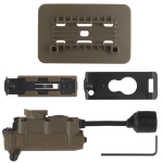 Sidewinder Taktikaline Kiivrilamp, Mitmerežiimiline Vilkuv IFF Valgus Punane/Roheline/Sinine/Valge/IR, LED Abiv&auml;lklamp Jahiks, Kalastuseks, V&auml;litingimusteks LT-11 TAN