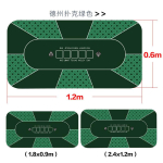 Texas Hold'em Suur XXL Kummist libisemiskindel Veekindel Kaasaskantav Lauamatt Pokkeri Hiirematt Klaviatuuri Kontorilaua M&auml;ngijate Paigutus 50cmx100cm(19.6x39.4inch)
