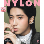 NYLON JAPAN Oktoober 2026 Ajakirja Kaas HAN(Hulkuvad lapsed)  Mini fotokaardiga  T&auml;iesti uus EELTELLIMUS
