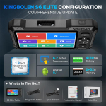 OBD2 skanner KINGBOLEN S6 ELite CAN FD K&otilde;ik s&uuml;steemid Kahesuunaline test Auto diagnostika t&ouml;&ouml;riist TPMS AdBlue DPF 15 l&auml;htestamine Eluaegne tasuta uuendus S6 ELITE