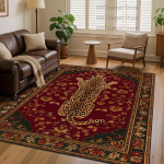 Vintage P&auml;rsia Leopard Elutoa Vaip Suur Ala Diivan Kohvilauad Libisemisvastased Dekoratiivvaibad Ameerika Kodu Garderoobimatid 120cm x 160cm