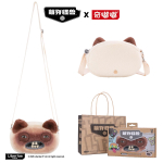 Originaal Fuggler Alley Cat Pehmem&auml;ngu kott Kassisilmadega veidrik Kortsuke McStinkles Crossbody kott naistele S&uuml;nnip&auml;evakingitus white