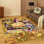 Kpopi deemonik&uuml;tid Rumi Mira Zoey Muusika Joonisfilmivaip Vaip Magamistoa elutoa diivani Kodu kaunistamiseks, libisemiskindel p&otilde;randamatt Kingitus 80cm x 120cm brown