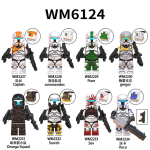 WM6124 Star Warsi seeria ehitusklotsi minifiguur R&uuml;nnakuv&auml;elane Gregor Volka kottm&auml;nguasi