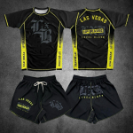 Kiirelt kuivav must V1 LXB AJJ kaitsep&uuml;ksid ja s&auml;rk treeninguks Levelxblack RANKED V2 NIVEL NEGRO S&auml;rks&auml;rk ja l&uuml;hikeste p&uuml;kste komplekt fitnessiks 4XL gray