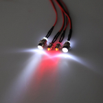 LED &ouml;&ouml; 5mm 3mm esituled Esituled 4LED valgus RC 1 jaoks:10 Maanteeauto