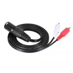 1,5 m / 5 jalga stereoheli jaoturi plaastriga Y kaabel 1 XLR isane kuni 2 RCA isa pistik