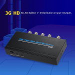 3G/HD/SD_SDI jaotur 1 * 4 jaotus 1 sisend 4 v&auml;ljundit Toetab HD-SDI SD-SDI ja 3G-SDI EU Plug