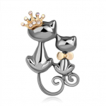 Moeehted L&auml;ikivad armsad topeltkassid Kitten Crown Pross Pin King