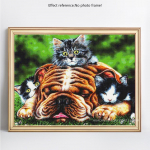 5D teemantmaaling loomakass t&auml;is &uuml;mmargune kivist pilt tikandid teemant 20X30