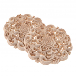 2 tk Euroopa stiilis nikerdatud puidust aplikatsioonide kleebised m&ouml;&ouml;bli kaunistamiseks as described