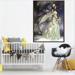 Teemanttikandid Metsa liblikas Beauty 5D Teemantristpistega Kristall t&auml;isteemantdekoratiiv 20X30CM