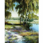 Teemantmaal Tikand Kevadkivid Maaling Ristpistes Mood Kodusisustus 20X30CM