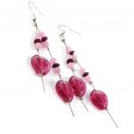 Les Tr&eacute;sors De Lily [B8371] - Boucles 'Calcutta' Rose Heleroosa