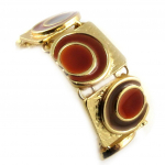 Dolce Vita [E3021] - Bracelet Cr&eacute;ateur 'DV -Pop Art' Marron Dor&eacute; kuld