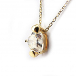 Altesse [F7076] - Collier plaqu&eacute; or 'Love Sweet Love' Blanc valge