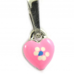 Suzette et Benjamin [G8668] - Pendentif Argent 'Petit Coeur' rose Heleroosa