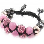 Les Tr&eacute;sors De Lily [J8978] - Bracelet ethnique 'Shambhala' rose Heleroosa
