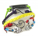 Les Tr&eacute;sors De Lily [K7330] - Bracelet ethnique 'Kilimanjaro' tutti frutti (5 rangs) mitmev&auml;rviline