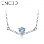 UMCHO ripatsid kaelakeed naistele elegantsed ehted taevasinine v&auml;rv