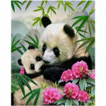 T&auml;ielik 5D Teemantmaaling Loom Panda Teemanttikandid Ristpistes Kodukaunistus K&auml;sitsi valmistatud kingitus 25x30cm