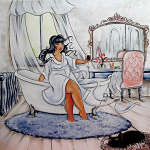Teemantmaali 5D teemanttikandid t&auml;isringi puuride muster 30X30CM